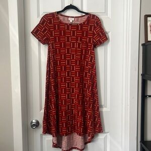 LuLaRoe autumn colored midi dress
